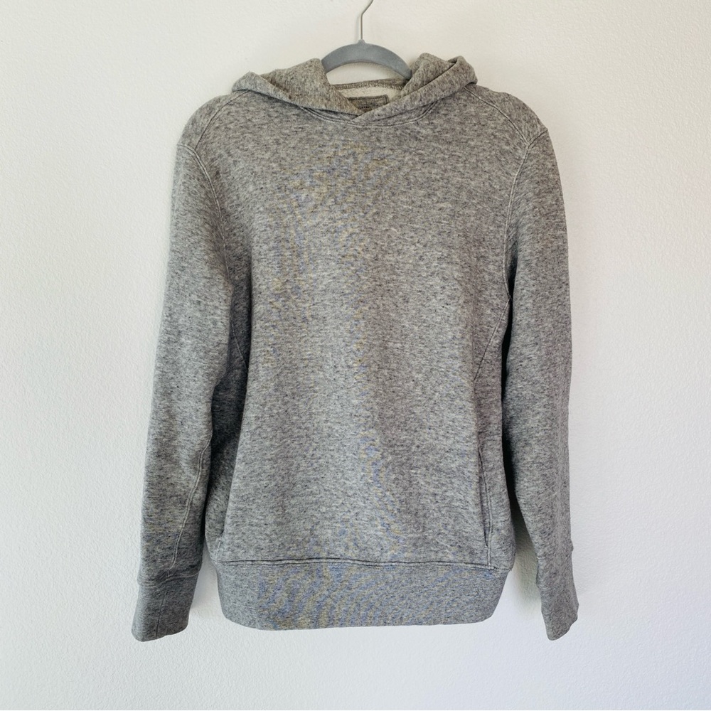 Madewell Heather Gray Hoodie Sweatshirt small